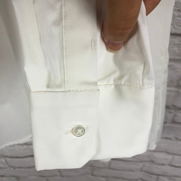 NWT White CASSIS Blouse Size Medium - Picture 5 of 5